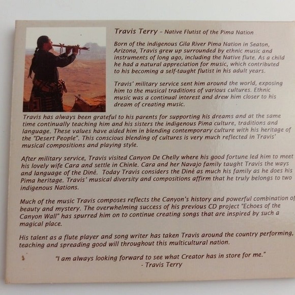 Flute Music-CD-Canyon Shadows By Travis Terry - Picture 3 of 6